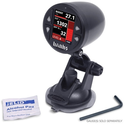 Banks Single Gauge Pod Suction Mount 52mm 2-1/16"