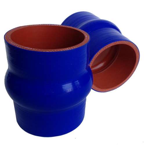 Silicone Hump Hose, 4-Inch Length, Blue